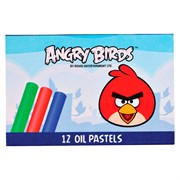 Мелки масляная пастель &quot;Angry Birds&quot;, 12цв., картон. уп.