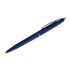 Ручка шариковая автоматическая "Business", синяя, 0,7мм, синий антискол. корпус - фото 14007